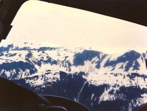Juneau-Alaska helicopter above Meldenhall Glacier